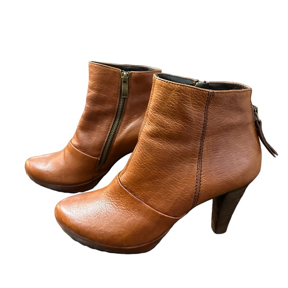 Paul Green Womens Leather Zip Up Ankle Boots Chestnut Brown Size 9 US / 6.5 UK - Picture 4 of 16